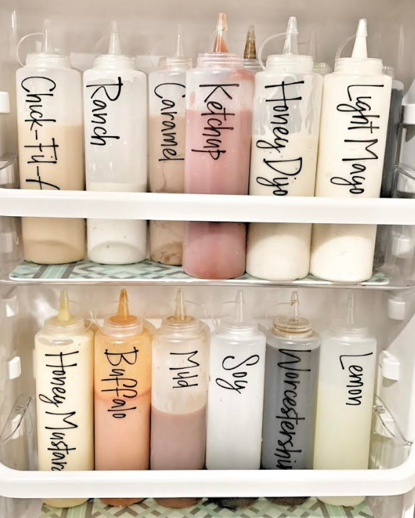 Today With Gray - Organization Labels in fridge