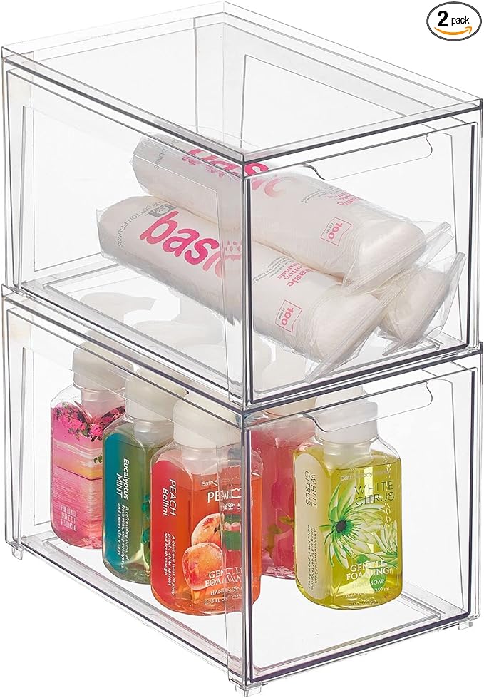 Pull Out Bin Organizer Drawer