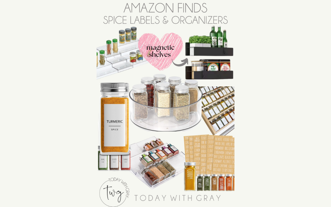 My Top Seven Spice Label and Organizer Amazon Finds